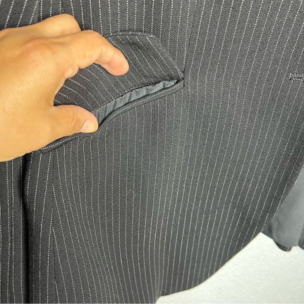 Armani Collezioni Structured Black Pinstripe Blac… - image 8